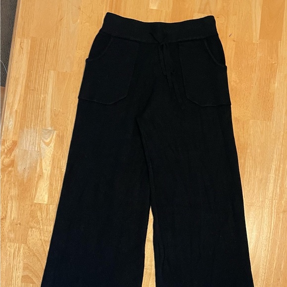 Baci Wide Leg Loungewear Pants from Sundance Catalog Black Size Small - Picture 10 of 10